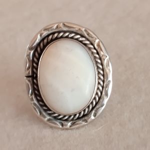 Vintage sterling stone ring
